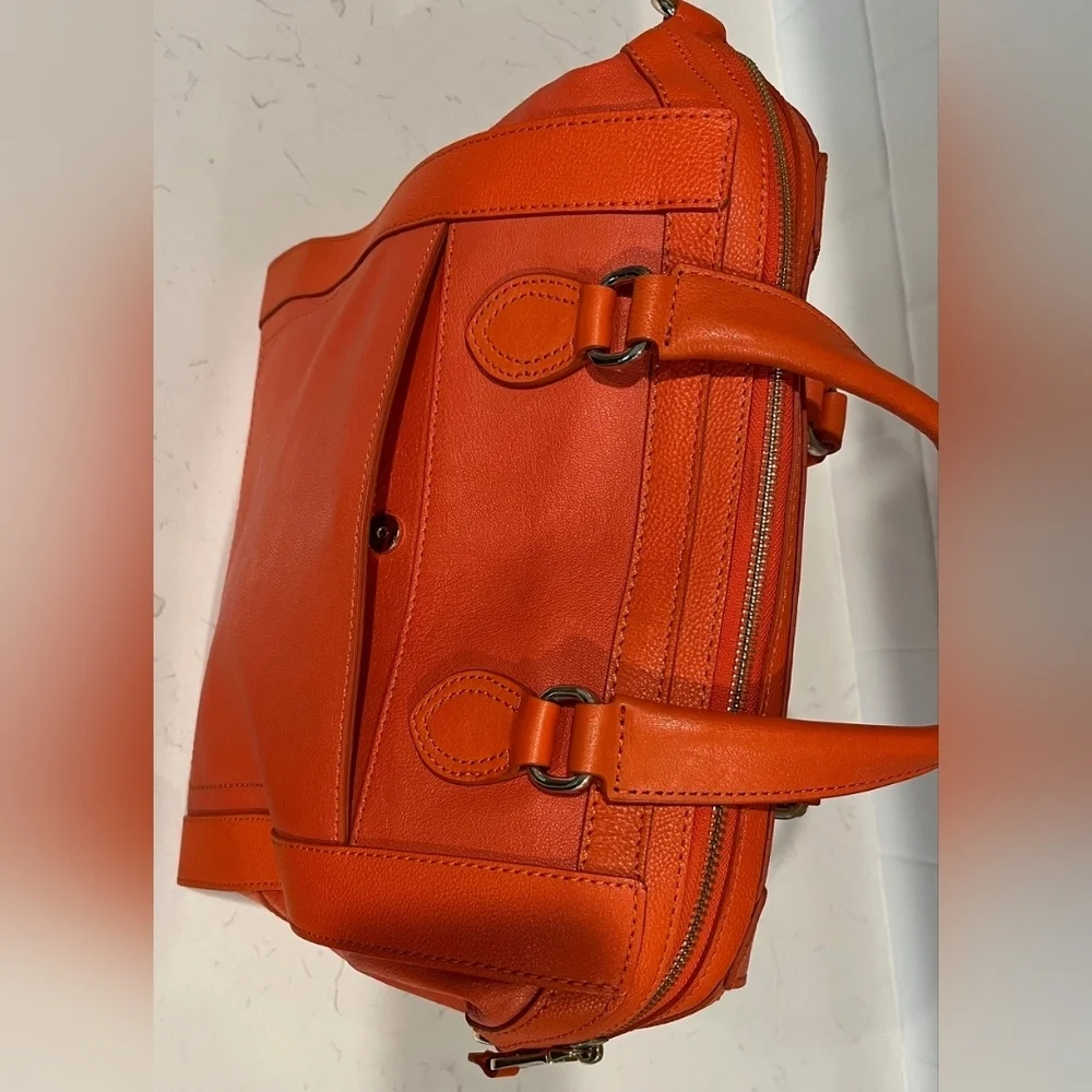 Cole‎ Haan Zoe Pebbled Leather Satchel/Shoulder Bag EUC